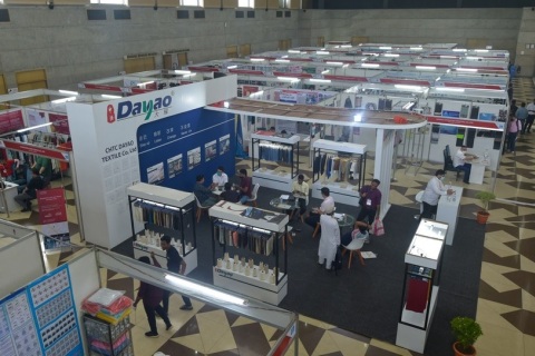 孟加拉达卡纺织面料展览会展会现场图片