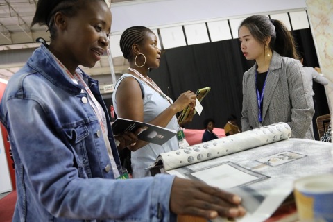 南非国际纺织展展会现场图片