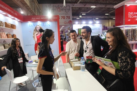 日本国际纺织展展会现场图片