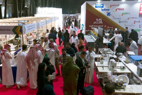 沙特纺织机械和纺织面料展览会展会现场图片
