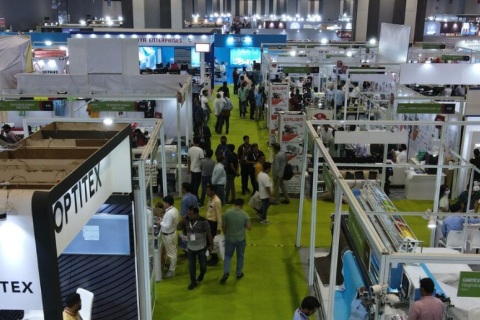 印度新德里纺织工业展览会展会现场图片