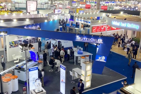 印度新德里纺织机械展览会展会现场图片