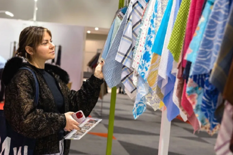 美国纽约纱线针织品展览会展会现场图片