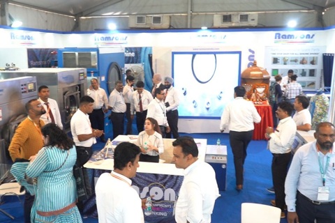 印度新德里纺织机械展览会展会现场图片