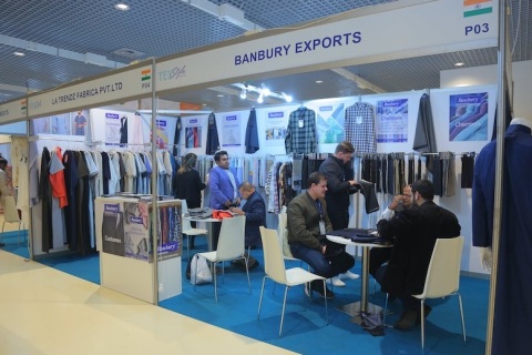 阿尔及利亚纺织面辅料展览会展会现场图片