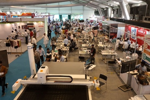 印度纺织机械及面辅料展览会展会现场图片