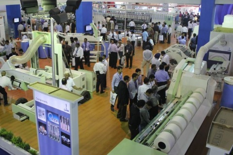 印度新德里纺织机械展览会展会现场图片