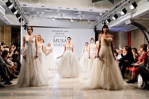 俄罗斯莫斯科婚纱展览会展会现场图片