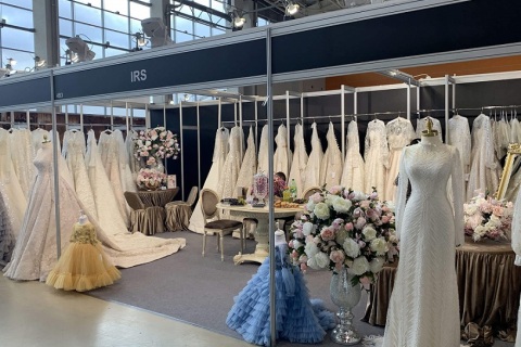 俄罗斯莫斯科婚纱展览会展会现场图片