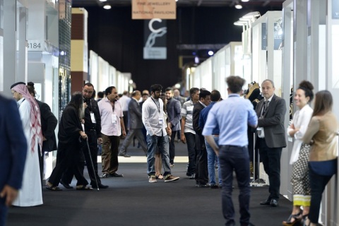 中东迪拜珠宝首饰及科技展览会展会现场图片