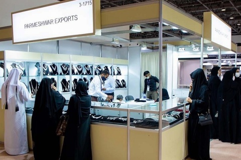中东沙迦珠宝钟表展览会展会现场图片