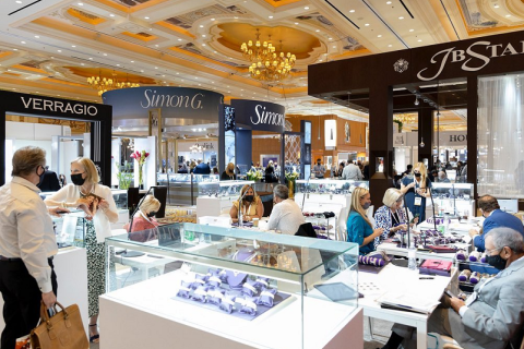 美国拉斯维加斯珠宝钟表展览会展会现场图片