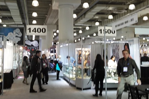 美国纽约珠宝展览会展会现场图片