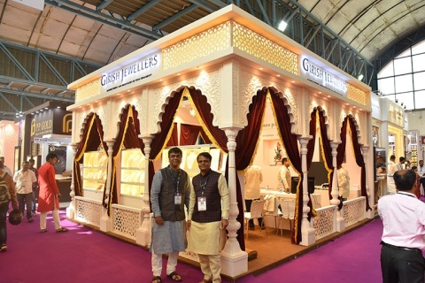印度新德里珠宝展览会DJGF展会现场图片
