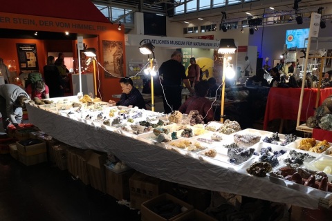 德国慕尼黑矿物宝石展览会展会现场图片