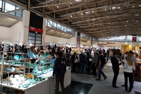 德国慕尼黑矿物宝石展览会展会现场图片