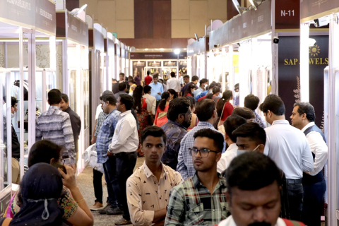 印度海德拉巴珠宝、珍珠及宝石展览会展会现场图片