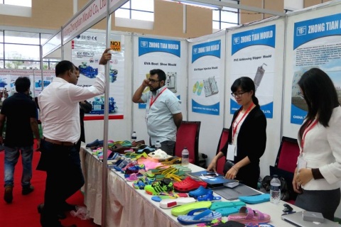 印尼雅加达鞋类及皮革展览会展会现场图片