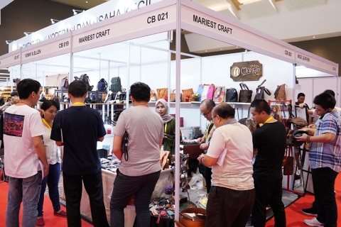 印尼雅加达鞋类及皮革展览会展会现场图片
