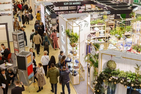 俄罗斯莫斯科纺织面料家纺展览会展会现场图片