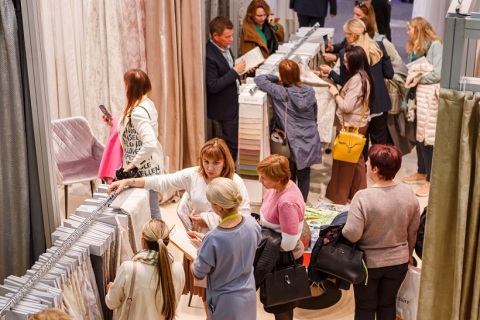 俄罗斯莫斯科纺织面料家纺展览会展会现场图片