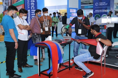 印度无纺布及非织造展览会展会现场图片