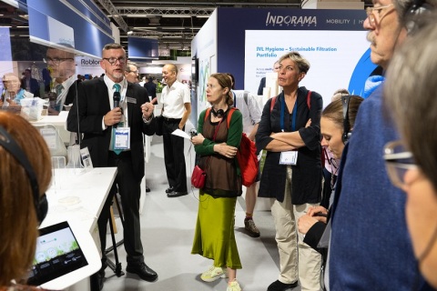 德国法兰克福无纺布及非织造展览会展会现场图片