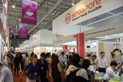 越南胡志明美容及化妆品展览会展会现场图片