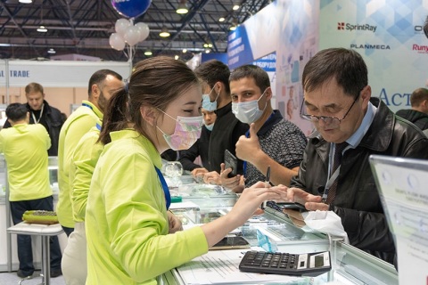 哈萨克斯坦口腔牙科展览会CADEX展会现场图片