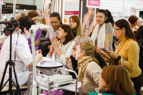 俄罗斯莫斯科美容美发展览会展会现场图片