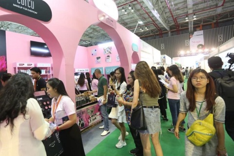 越南胡志明美容及化妆品展览会展会现场图片