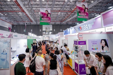 越南胡志明美容展览会展会现场图片