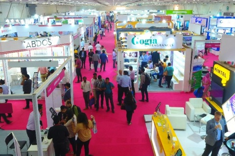 印度化妆品及个人护理展览会展会现场图片