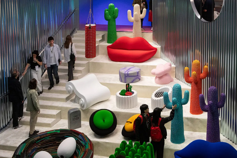 意大利米兰家具展览会展会现场图片