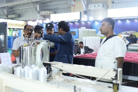 印度睡眠展-印度床垫展展会现场图片