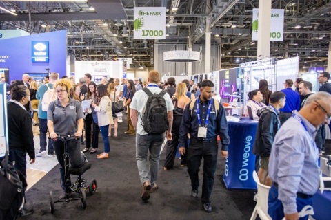 美国光学眼镜展览会展会现场图片