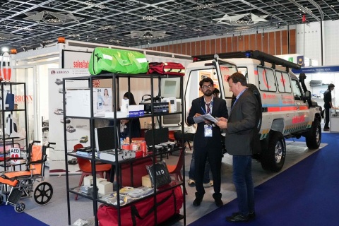 中东迪拜人道主义援助展览会展会现场图片