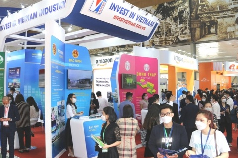 越南河内贸易展览会展会现场图片