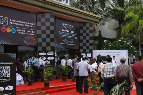 印度光学眼镜展览会展会现场图片
