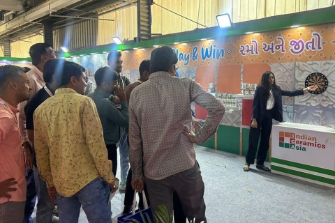 印度陶瓷工业展览会展会现场图片
