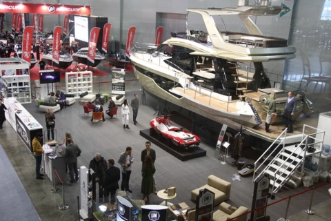 俄罗斯莫斯科游艇展览会展会现场图片