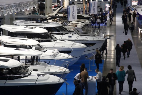 俄罗斯莫斯科游艇展览会展会现场图片