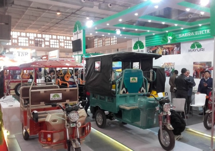 印度新德里电动车展览会