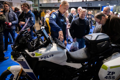 芬兰摩托车展览会展会现场图片