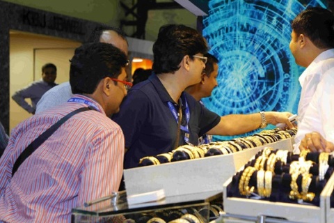 印度孟买珠宝展览会展会现场图片