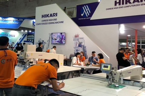 越南胡志明纺织及制衣工业展览会展会现场图片