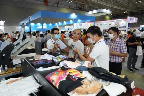 越南胡志明纺织及制衣工业展览会展会现场图片