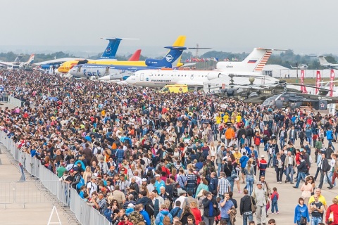 俄罗斯莫斯科航空航天展览会展会现场图片
