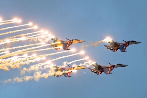 俄罗斯莫斯科航空航天展览会展会现场图片