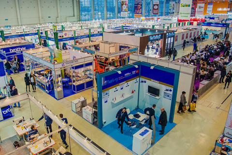 俄罗斯莫斯科轻工纺织展览会展会现场图片